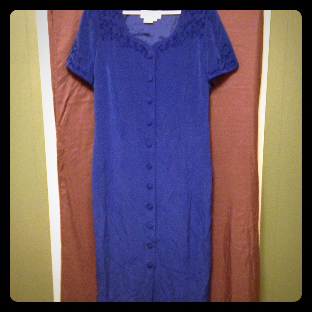 Maggy London Silk Dress-Retro